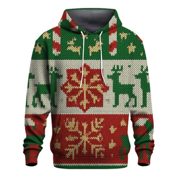 Nebula Candy Cane Patchwork Design hoodie trends