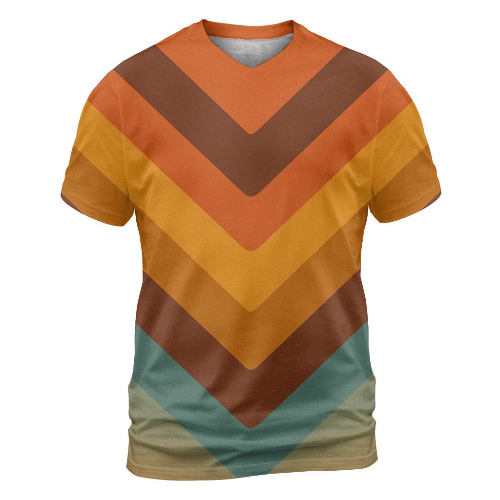 Sunset Groove Chevron custom all-over print shirts