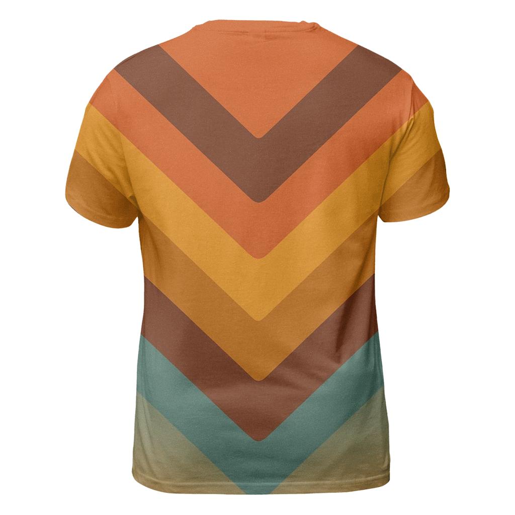 Sunset Groove Chevron custom all-over print shirts