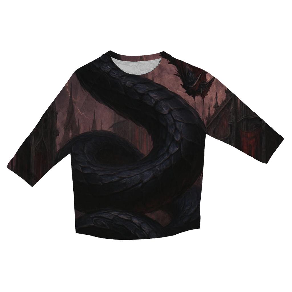 Serpent Of The Midnight Cathedral trendy 3/4 sleeve tops