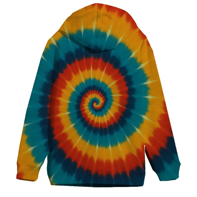 Cosmic Spiral Tie Dye heavyweight hoodies