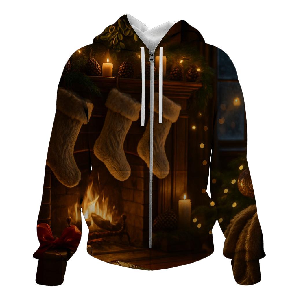 Midnight Mistletoe Hearth pullover hoodies