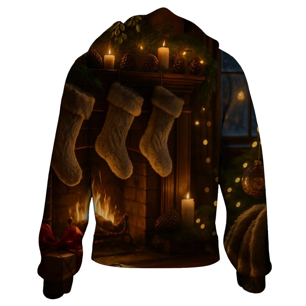 Midnight Mistletoe Hearth pullover hoodies