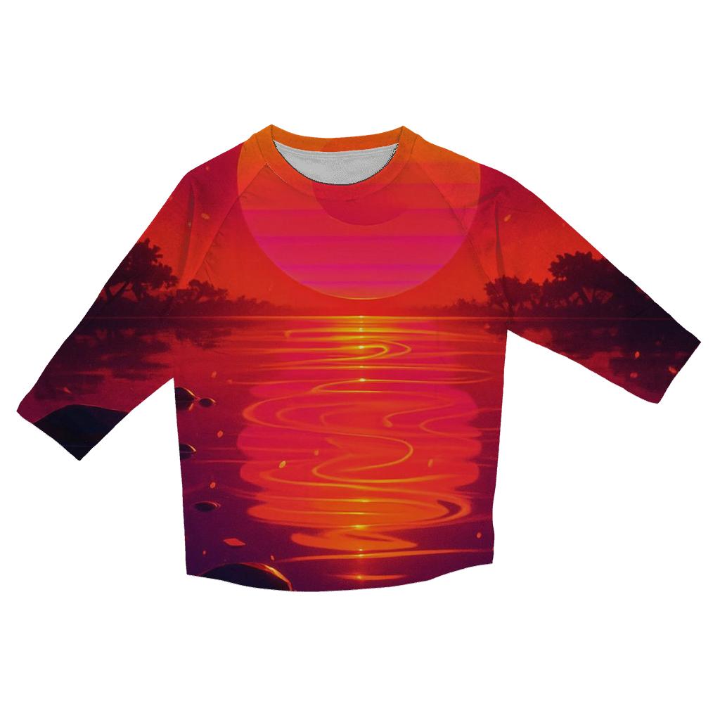 Crimson Tide Reverie printed three quarter sleeve shirts
