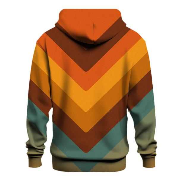 Sunset Groove Chevron printed hoodies