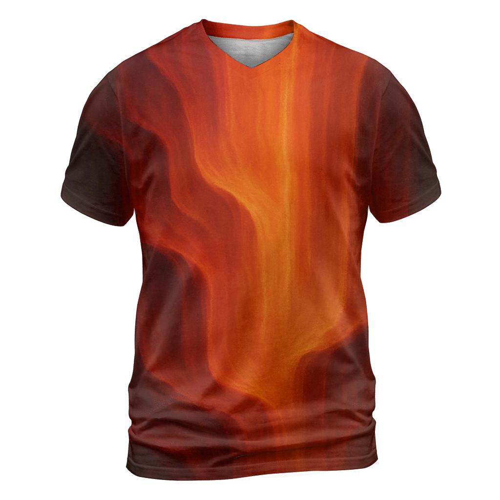 Molten Cascade trendy printed shirt styles