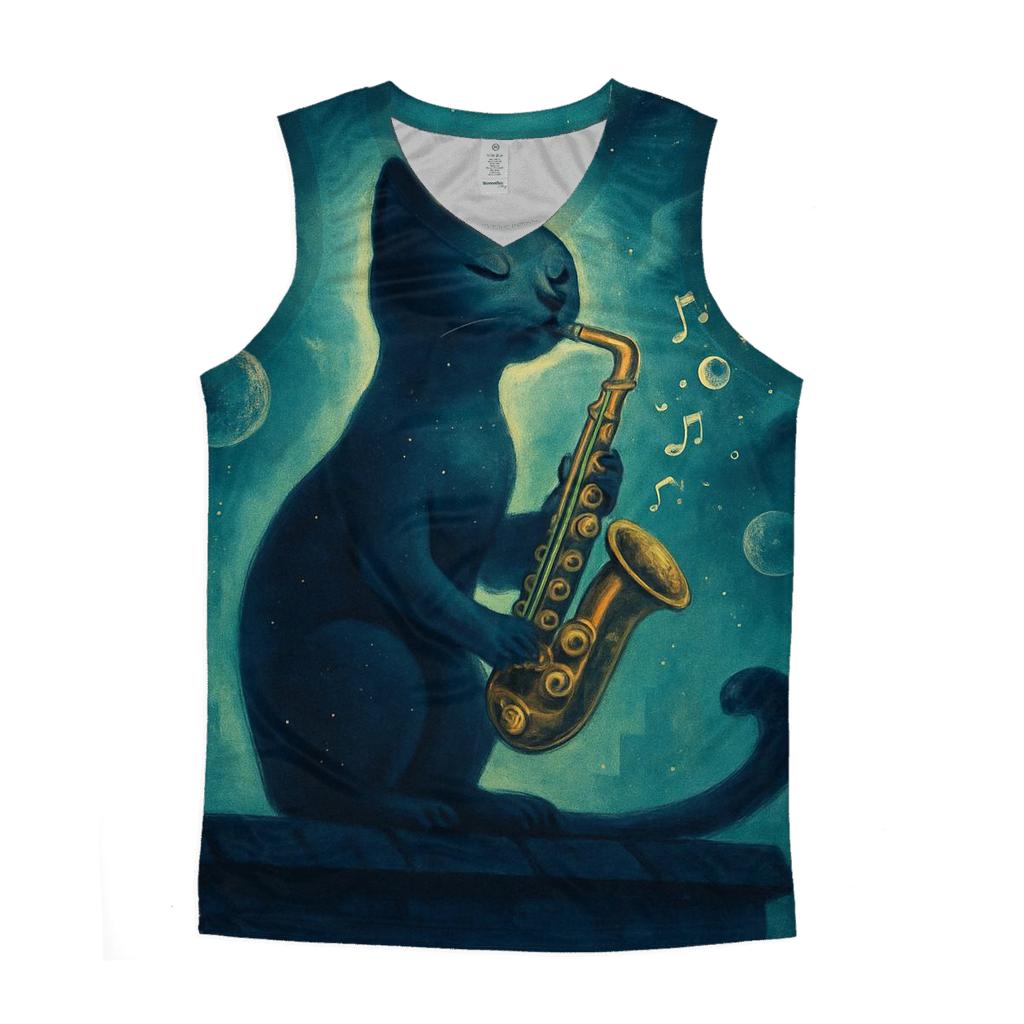 Cosmic Jazz Alley Cat custom tank tops