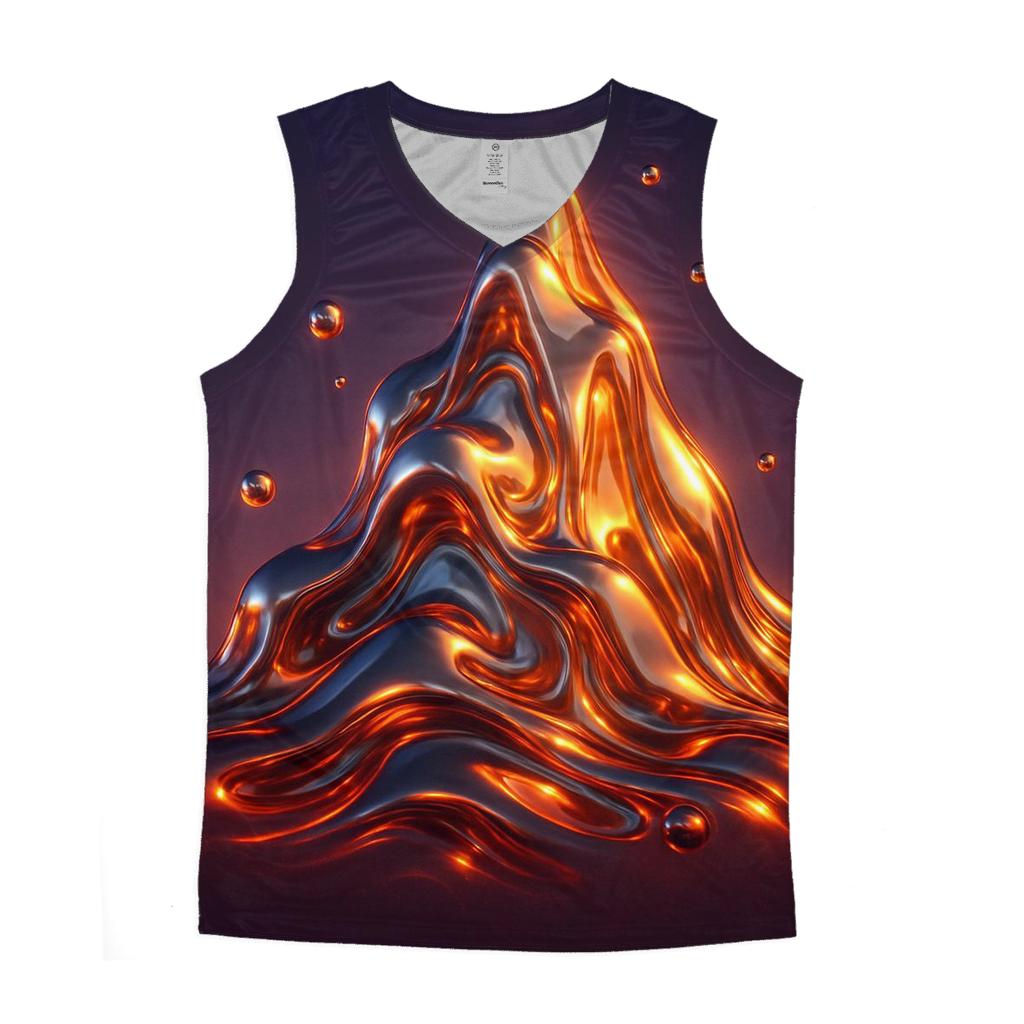 Liquid Metal Mountain sports performance tank tops
