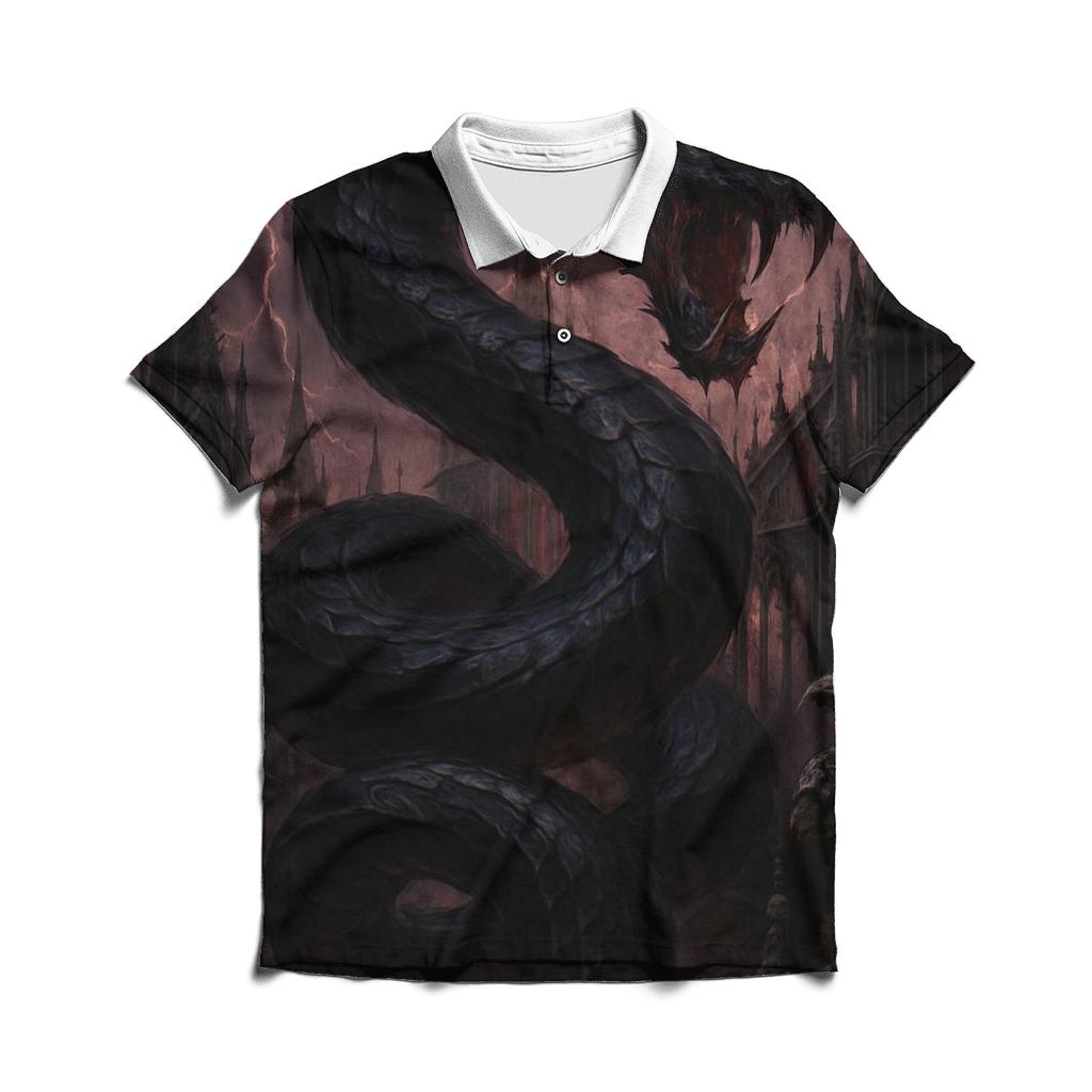 Serpent Of The Midnight Cathedral designer slim fit polos