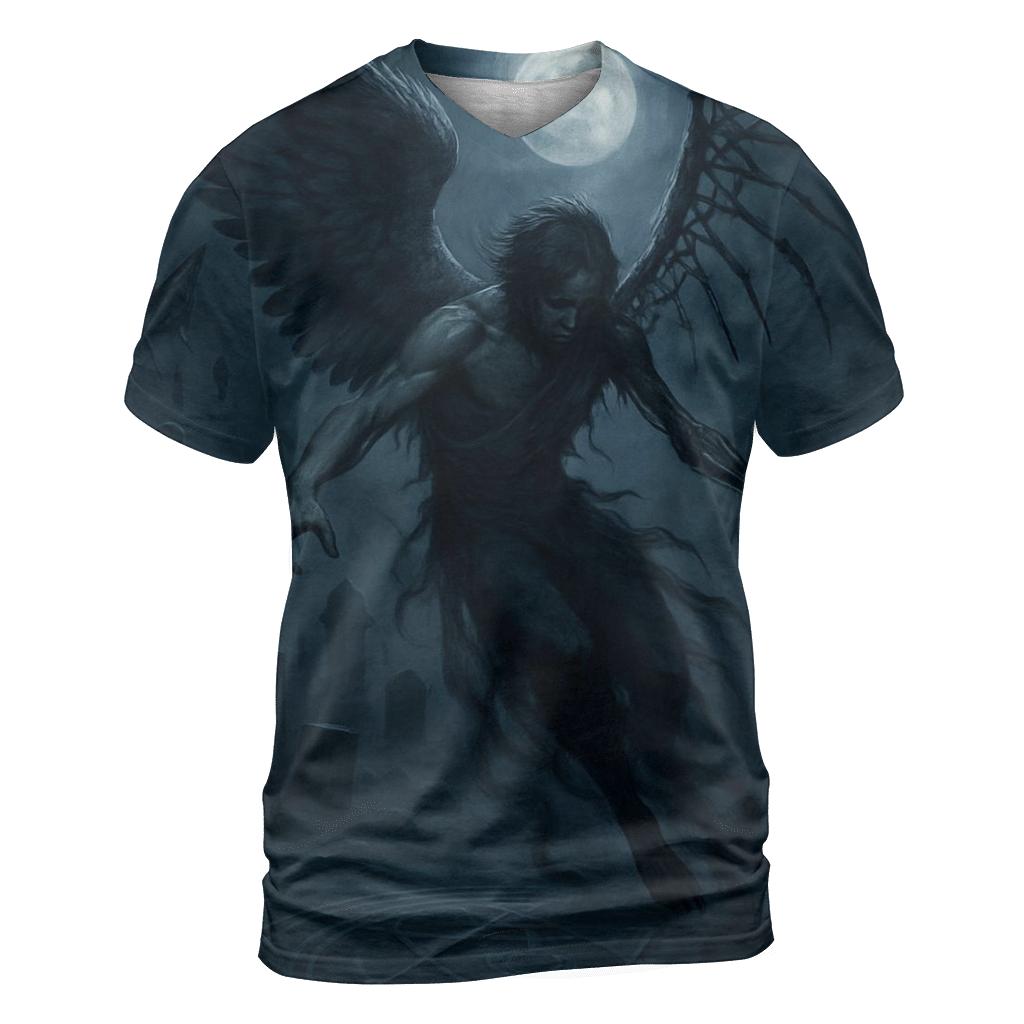 Nocturne Of The Fallen Angel artistic all-over print tops