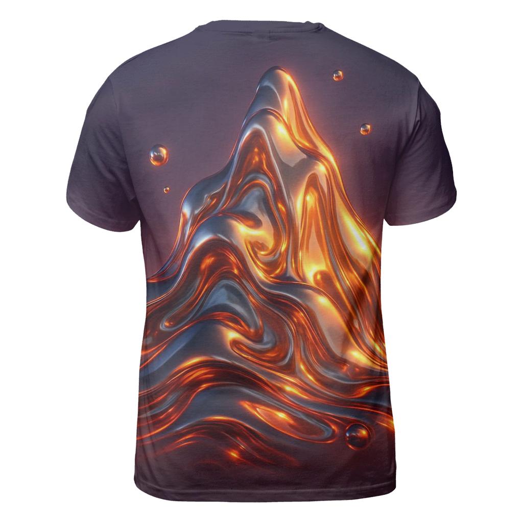 Liquid Metal Mountain designer pattern shirts