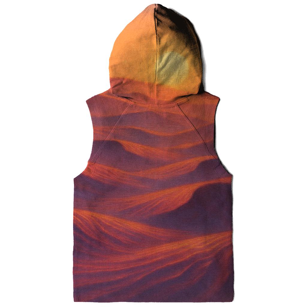 Coral Dune Sunset printed hoodies