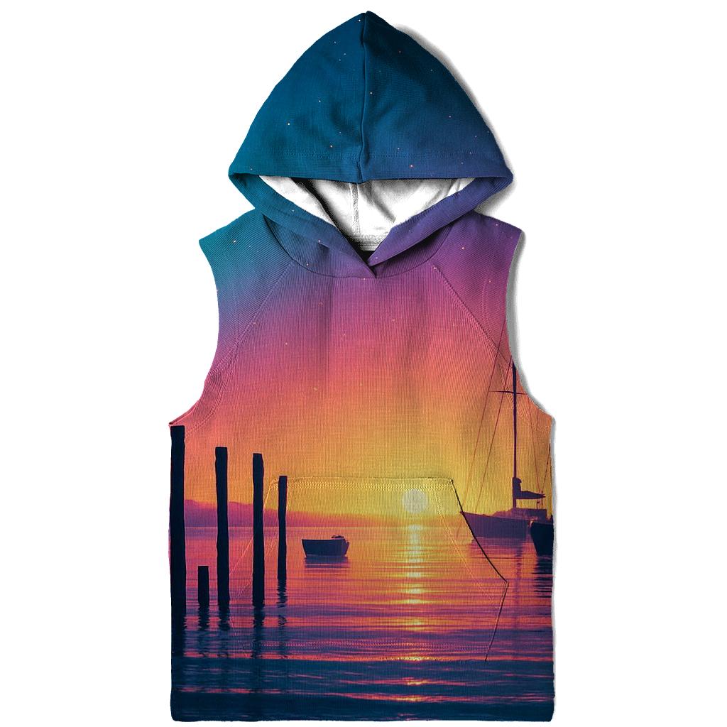 Midnight Harbor Glow designer hoodies