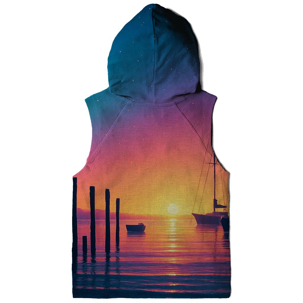 Midnight Harbor Glow designer hoodies