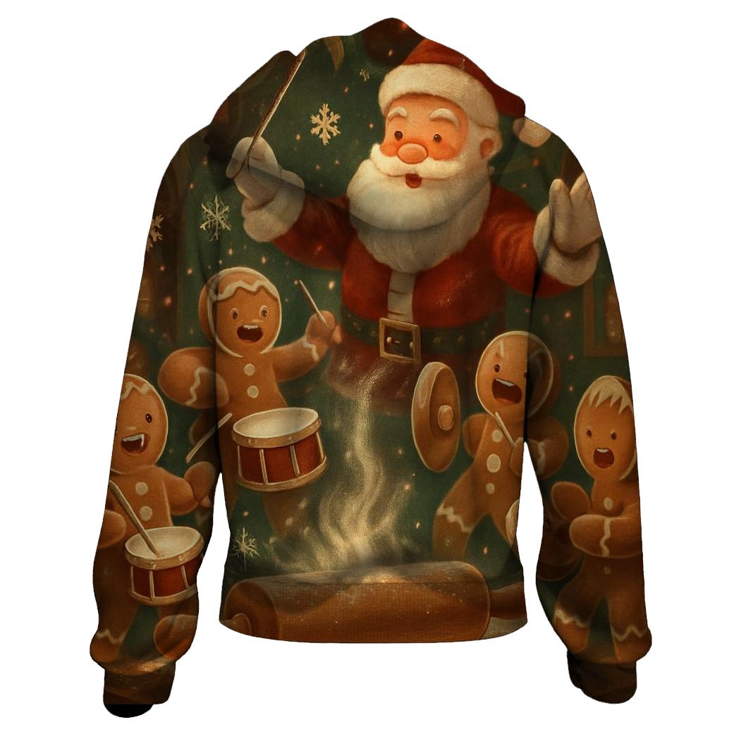 Santas Cookie Workshop Orchestra graphic hoodies