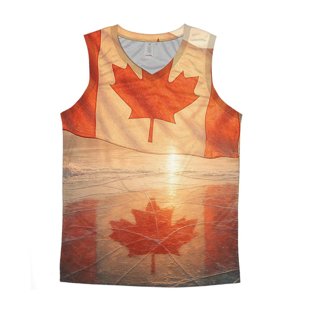 Maple Reflection Frost designer workout tanks