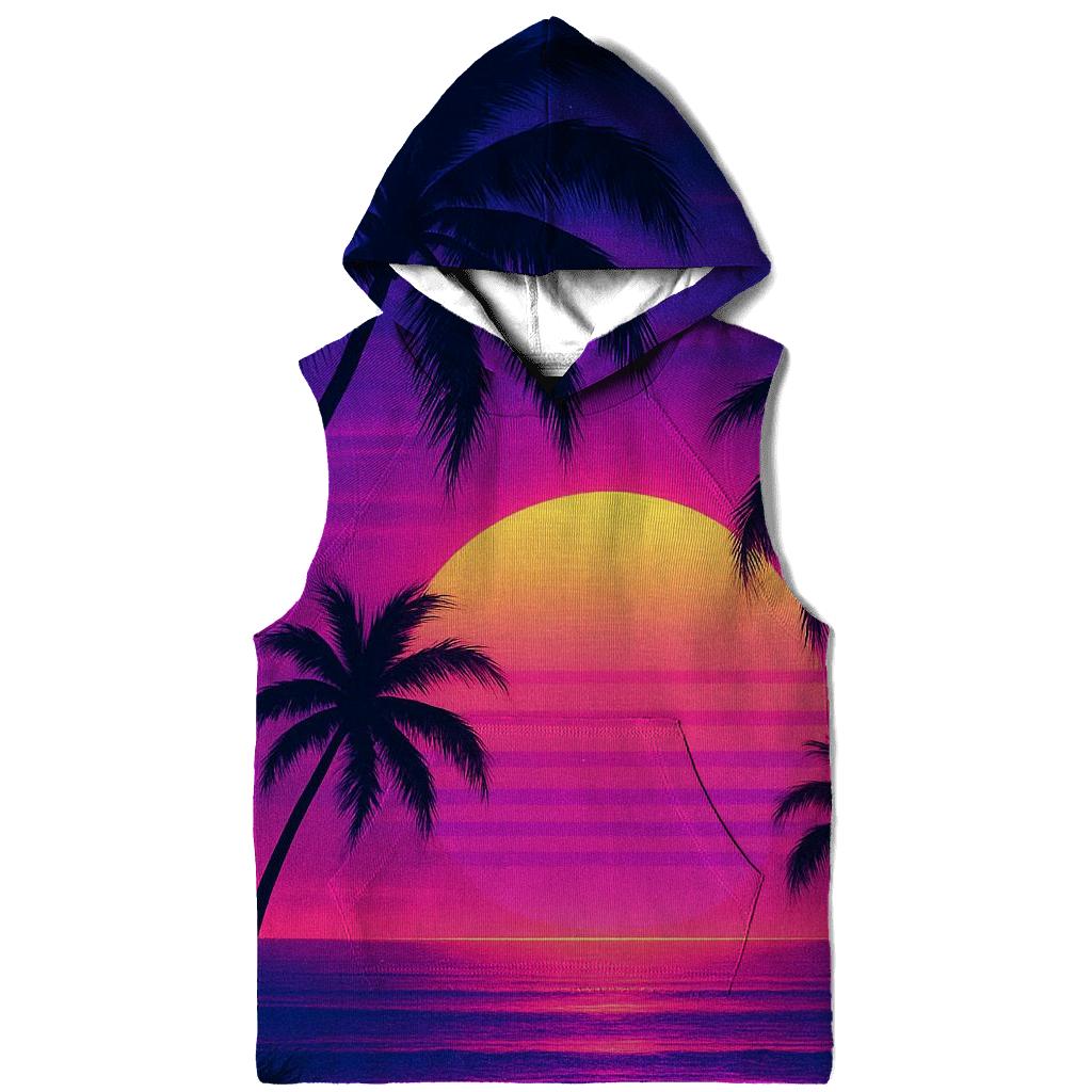 Violet Palm Afterglow lightweight hoodies