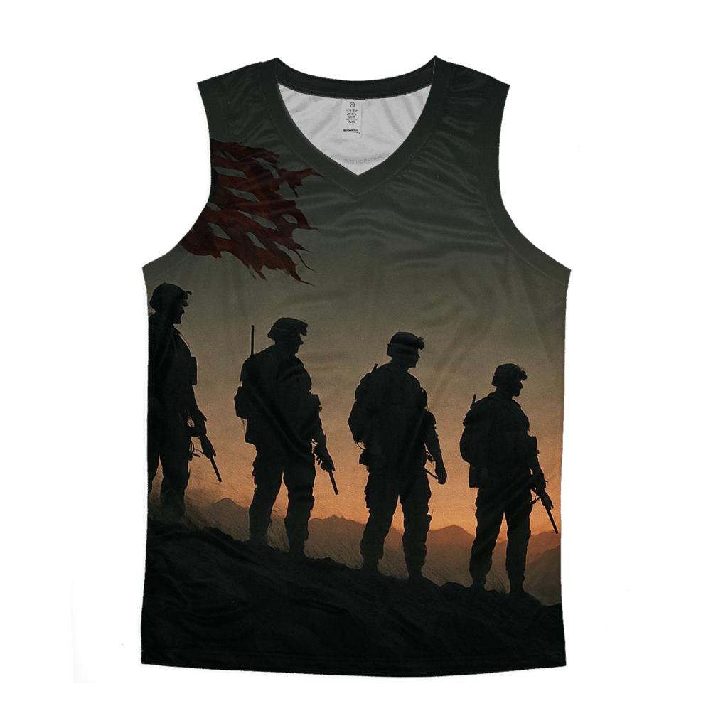 Ridge Line Resolve graphic print tank tops