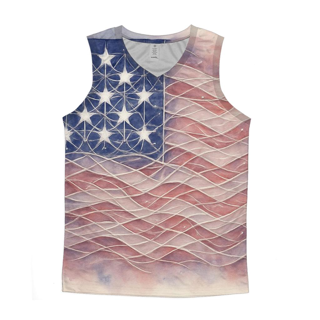 Constellation Weave cotton sleeveless tops