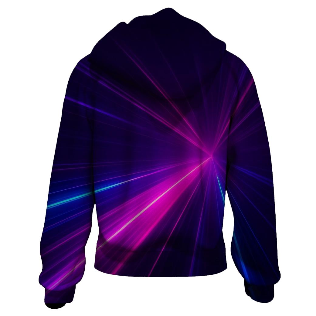 Neon Metro Drift graphic hoodies