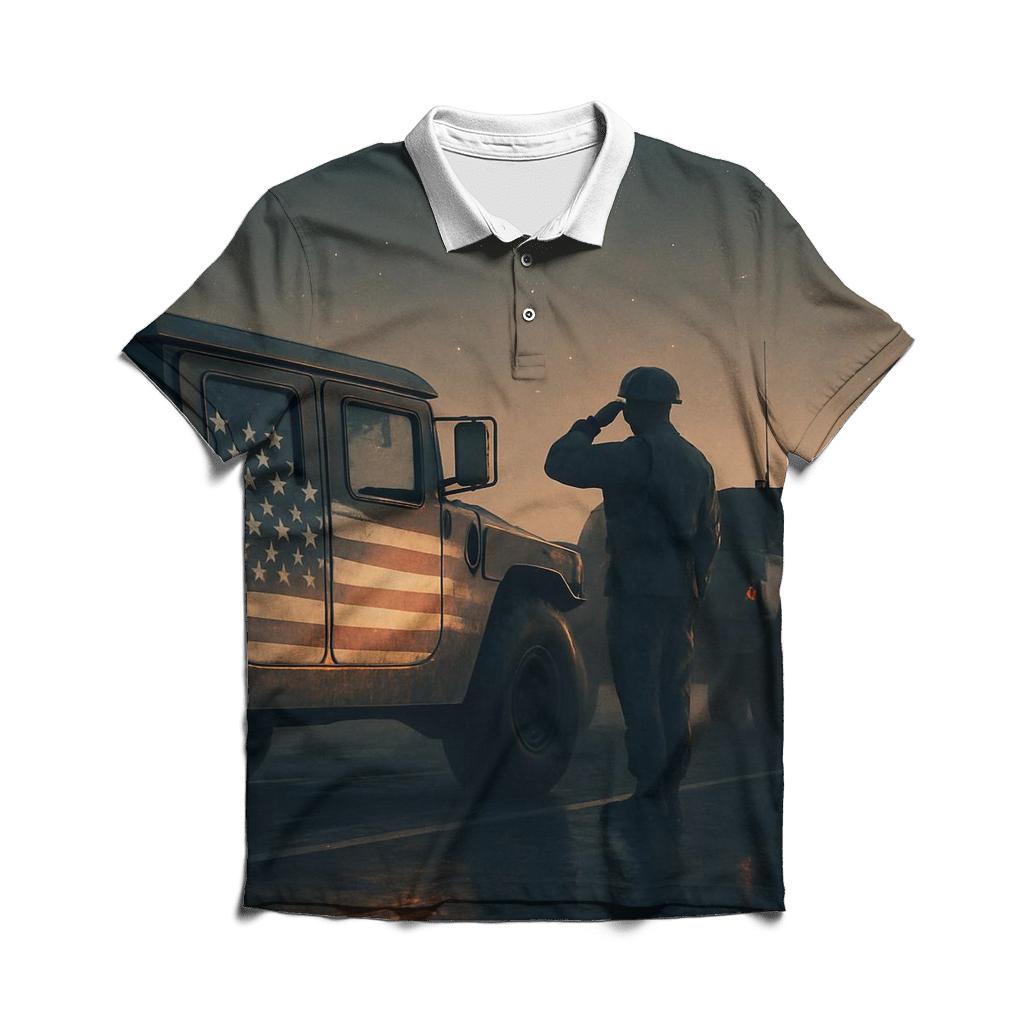 Patrol Reflection Line custom polo shirts
