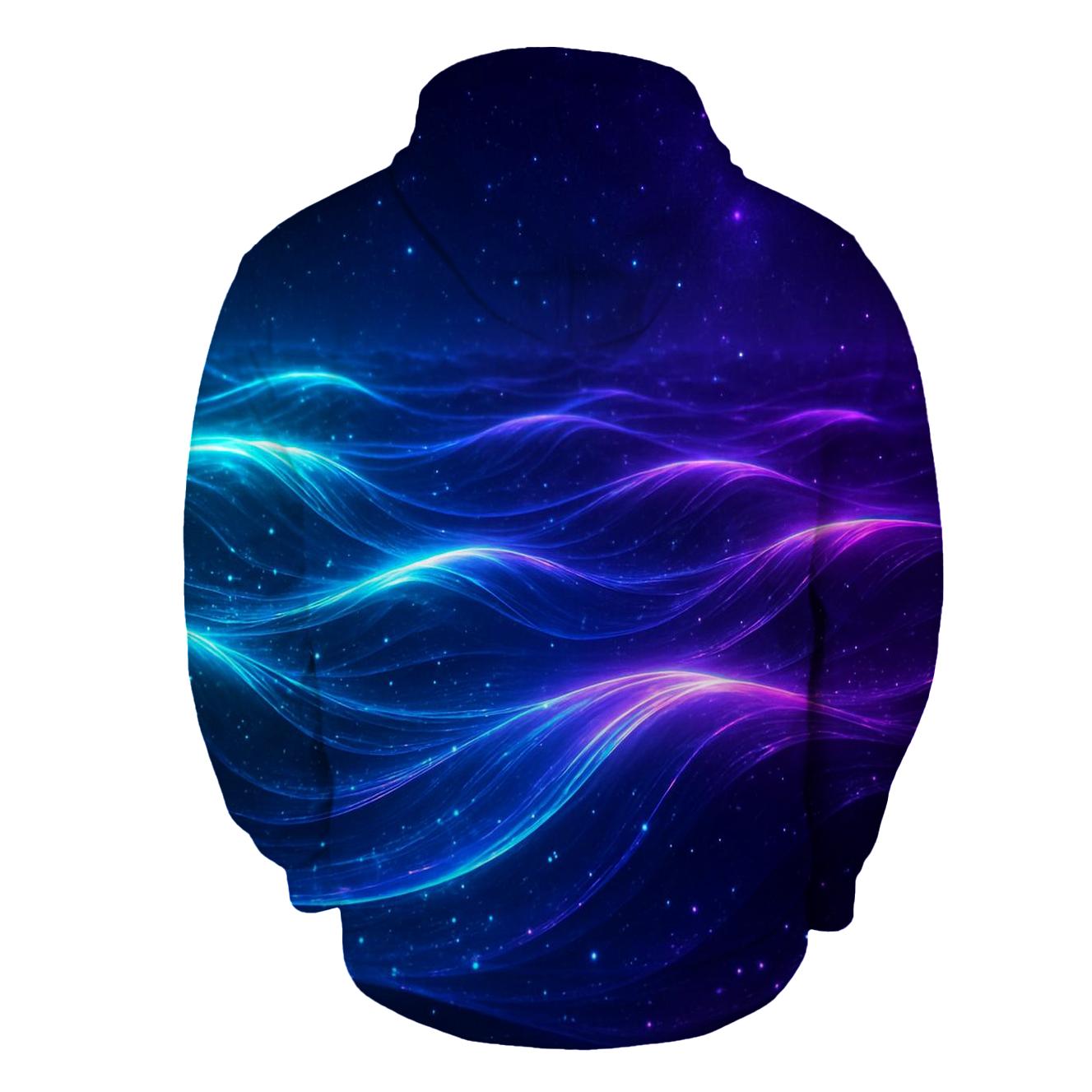 Cosmic Gradient Tides graphic hoodies