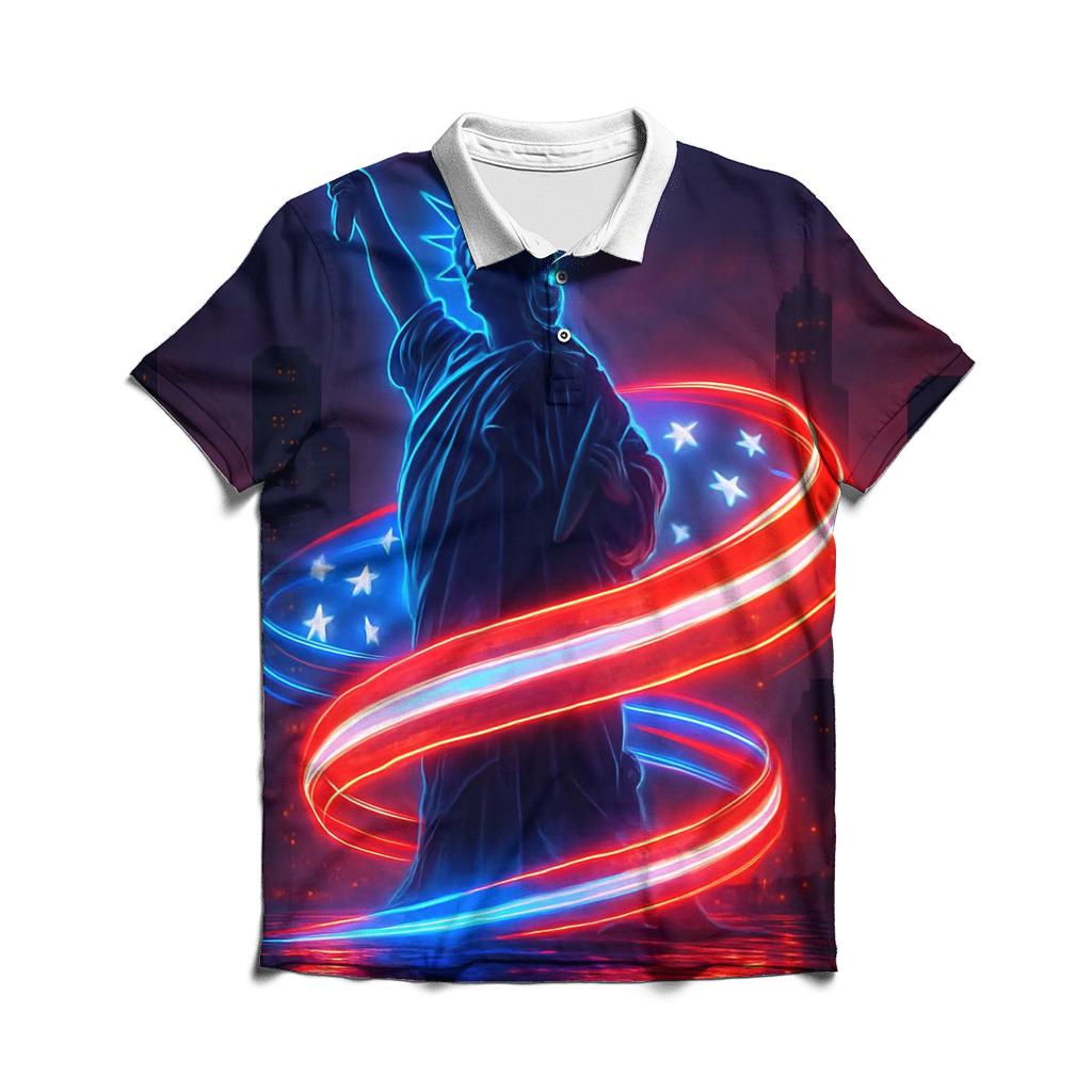 Liberty Neon Drift premium cotton polo shirts