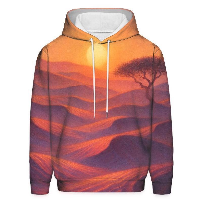 Coral Dune Sunset hoodies fashion