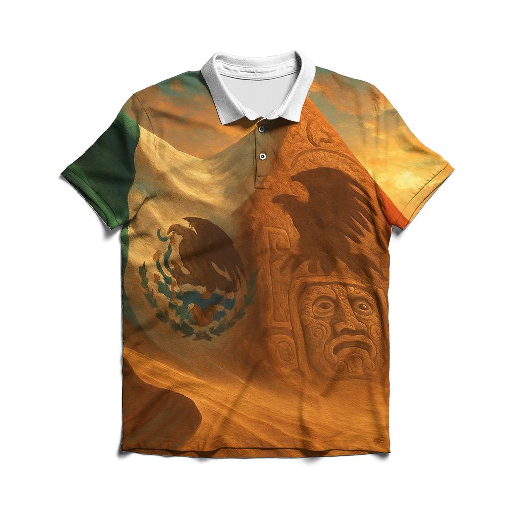 Aztec Desert Fold classic pique polos