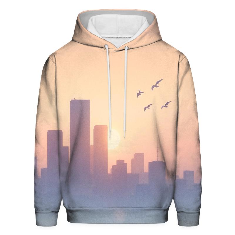 Lavender Skyline Solace designer hoodies