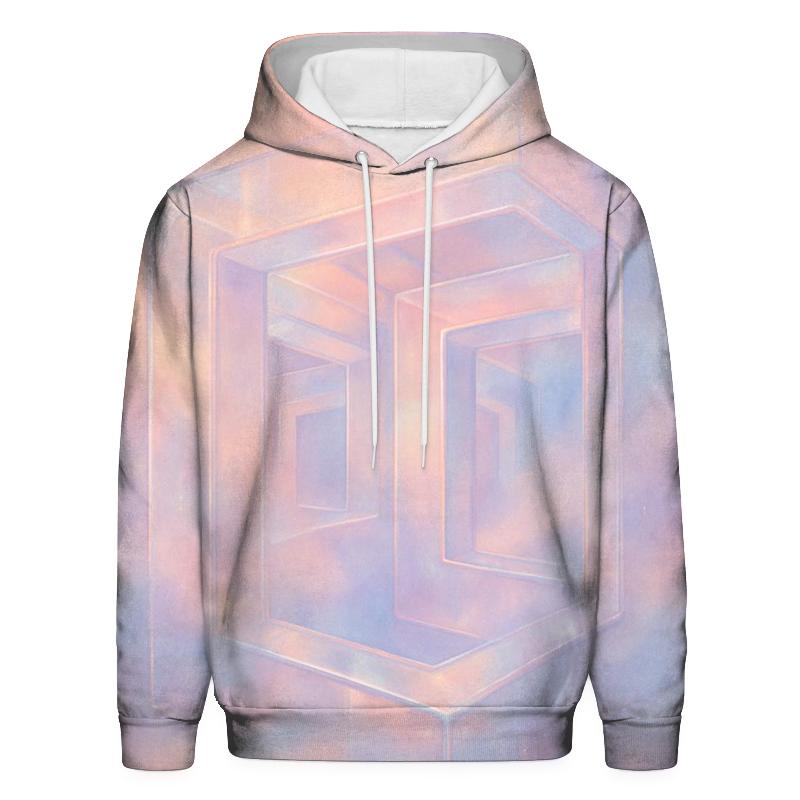 Pastel Mist Labyrinth embroidered hoodies