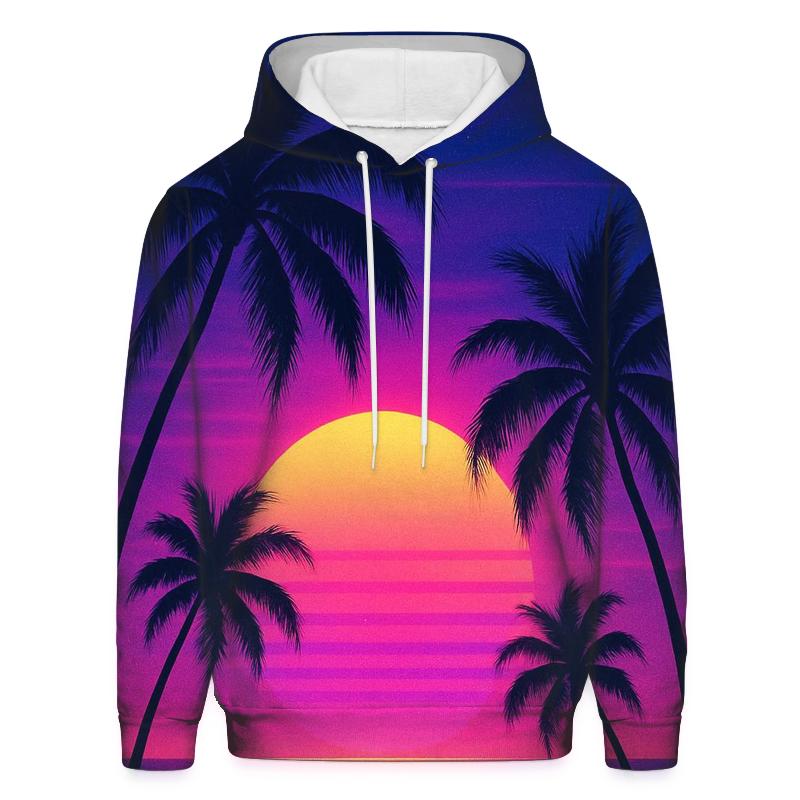 Violet Palm Afterglow lightweight hoodies