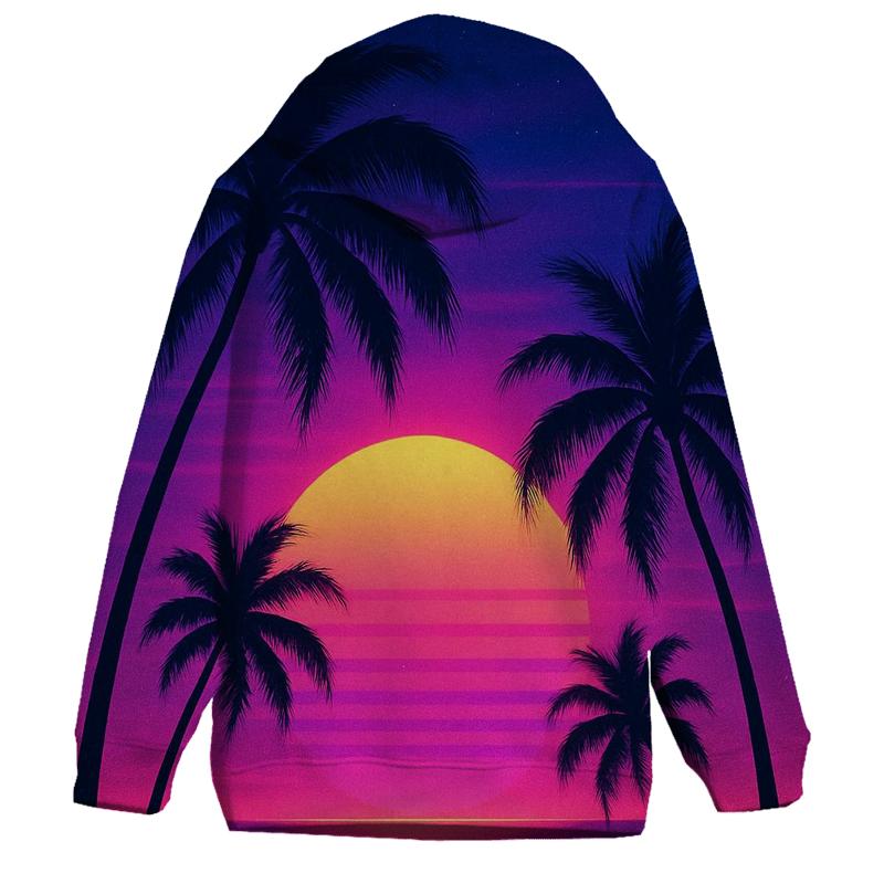Violet Palm Afterglow lightweight hoodies