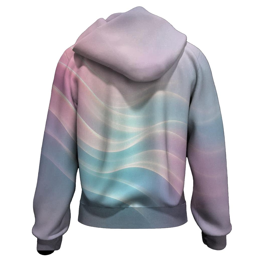 Auroral Gradient Waves premium hoodies