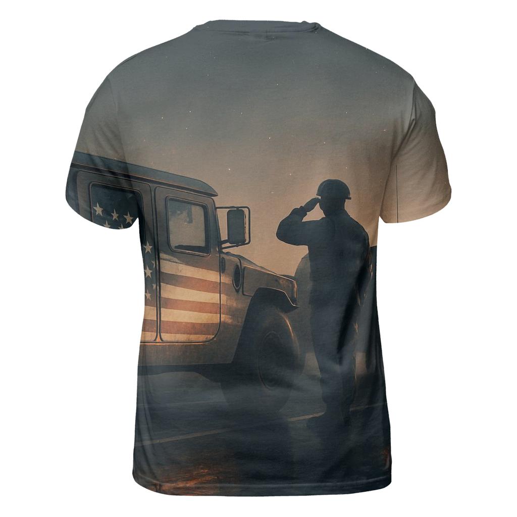 Patrol Reflection Line unique graphic print tees