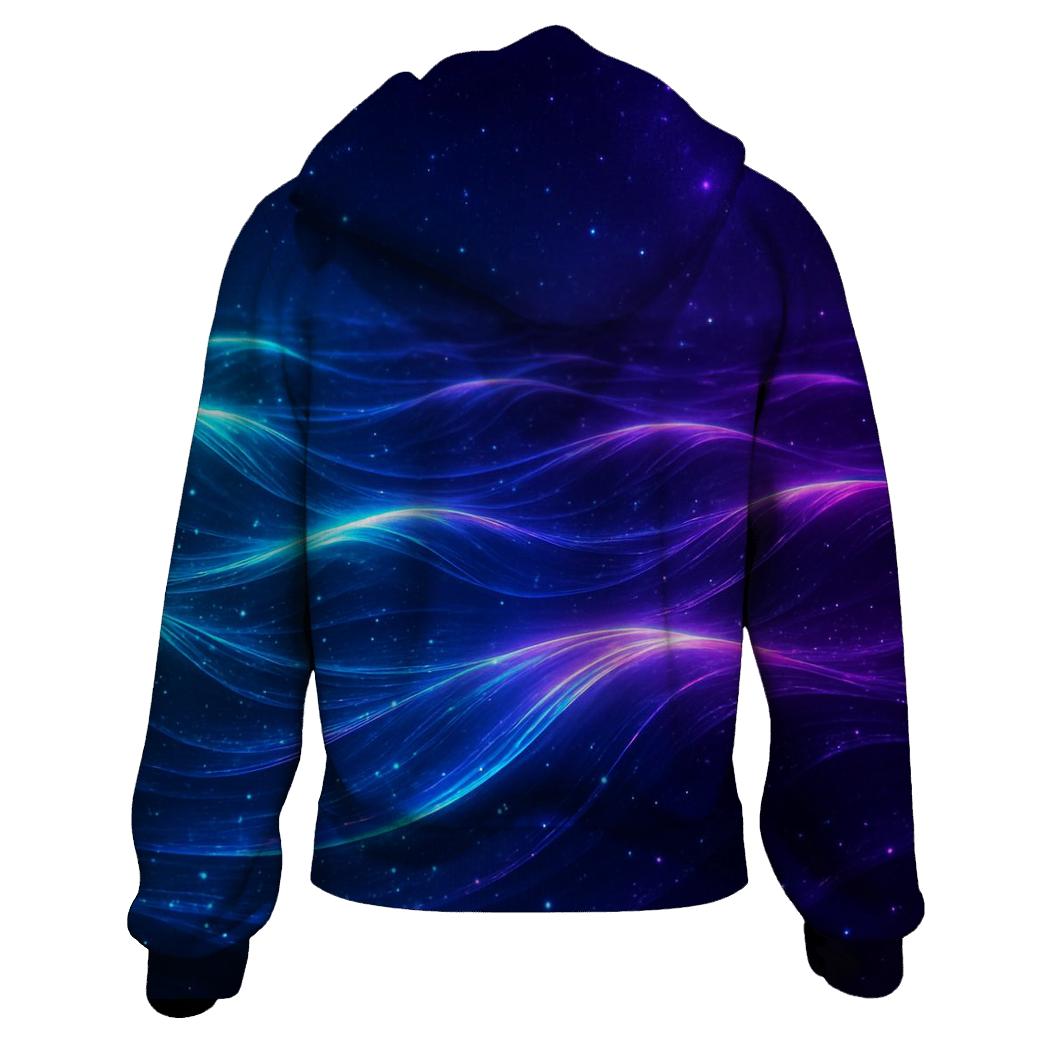 Cosmic Gradient Tides printed hoodies