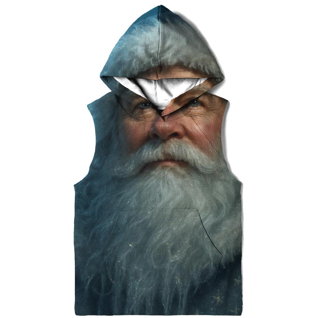 Majestic Aurora Santa Portrait custom hoodies