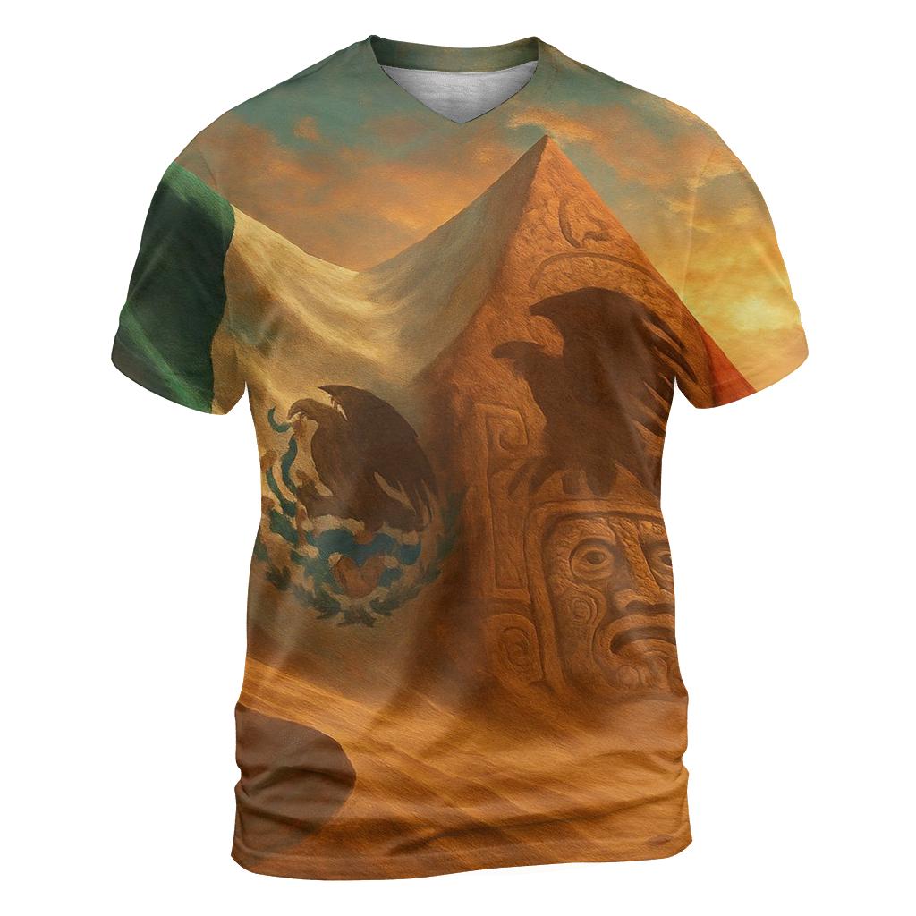 Aztec Desert Fold statement graphic shirts
