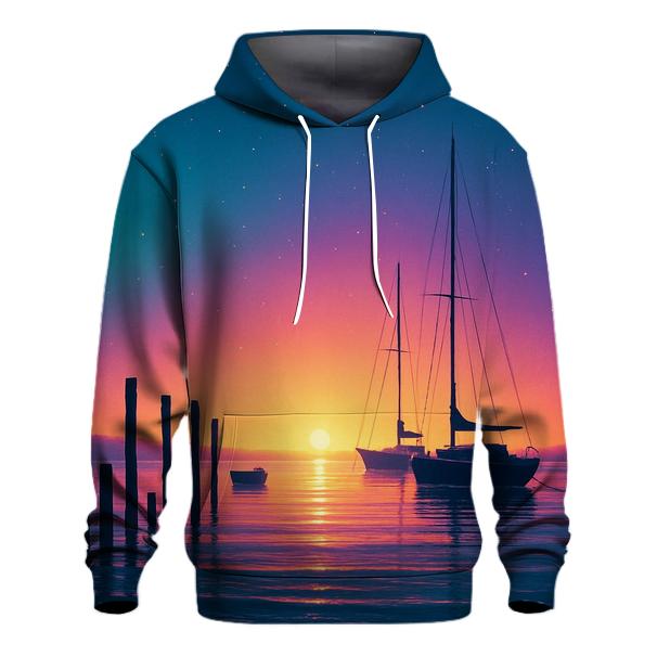 Midnight Harbor Glow heavyweight hoodies