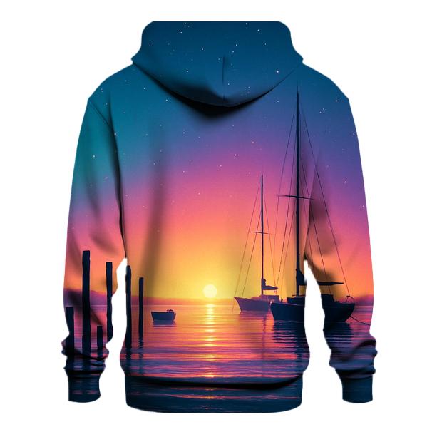 Midnight Harbor Glow heavyweight hoodies
