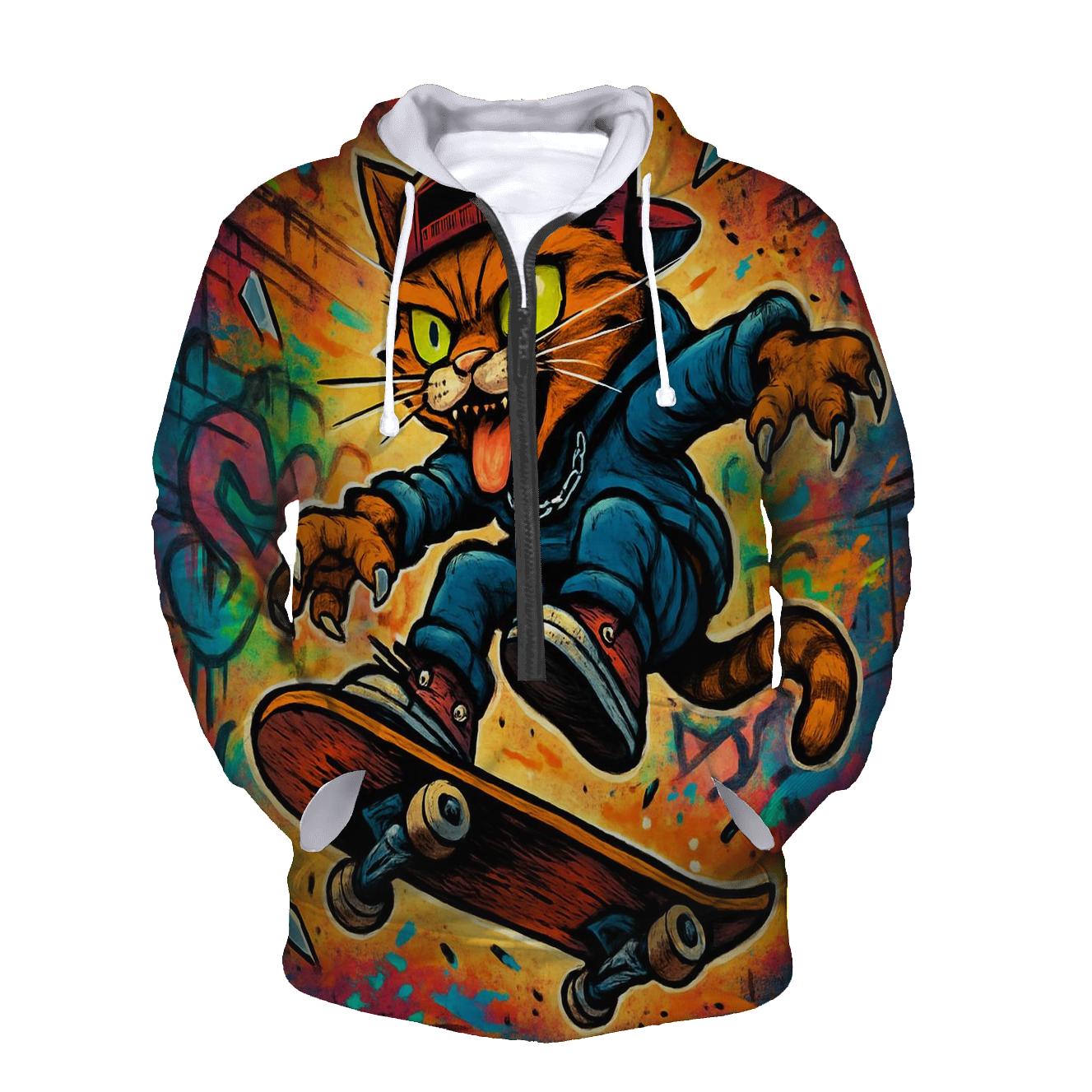Skater Punk Alley Cat hoodie styles