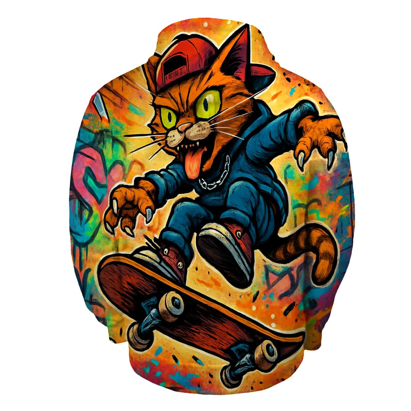 Skater Punk Alley Cat hoodie styles