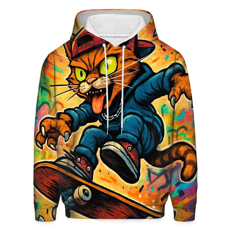 Skater Punk Alley Cat lightweight hoodies