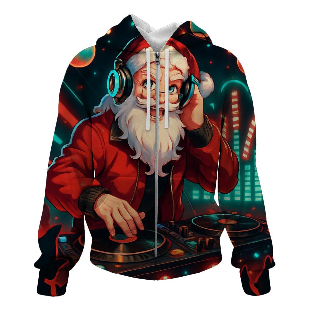 DJ North Pole Santa hoodie trends