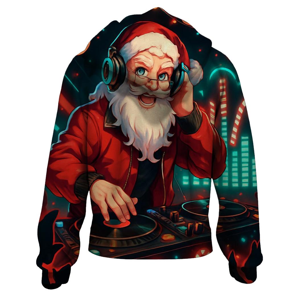 DJ North Pole Santa hoodie trends