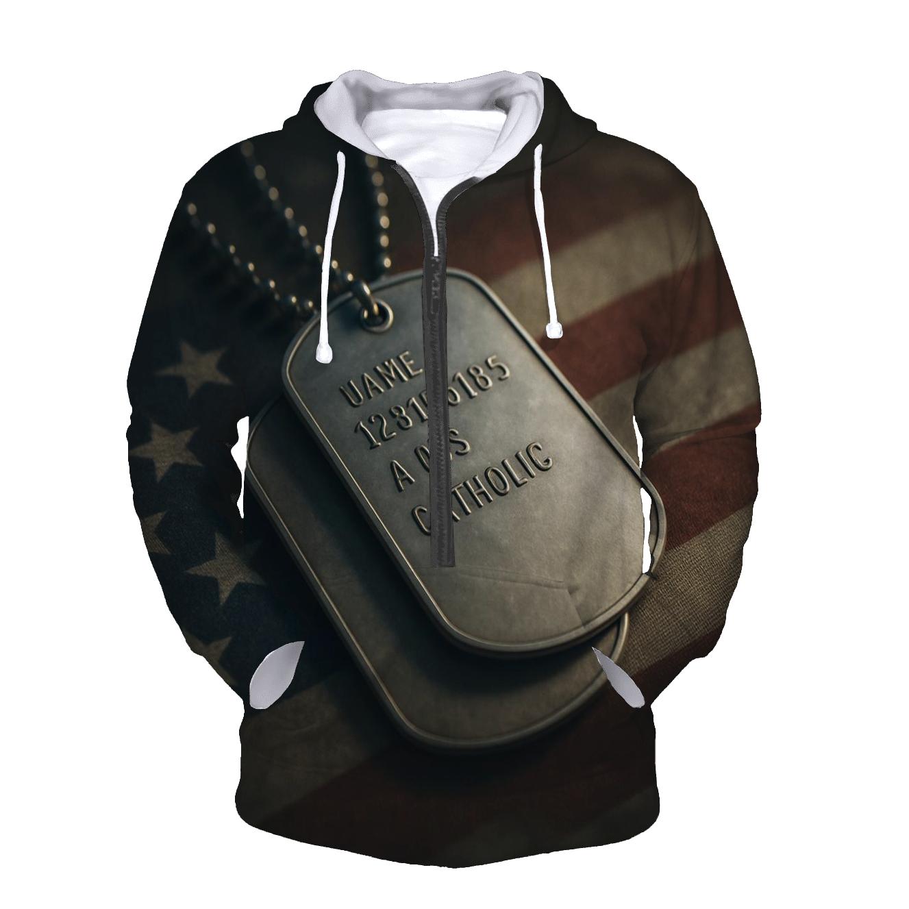 Dog Tag Sunburst premium hoodies