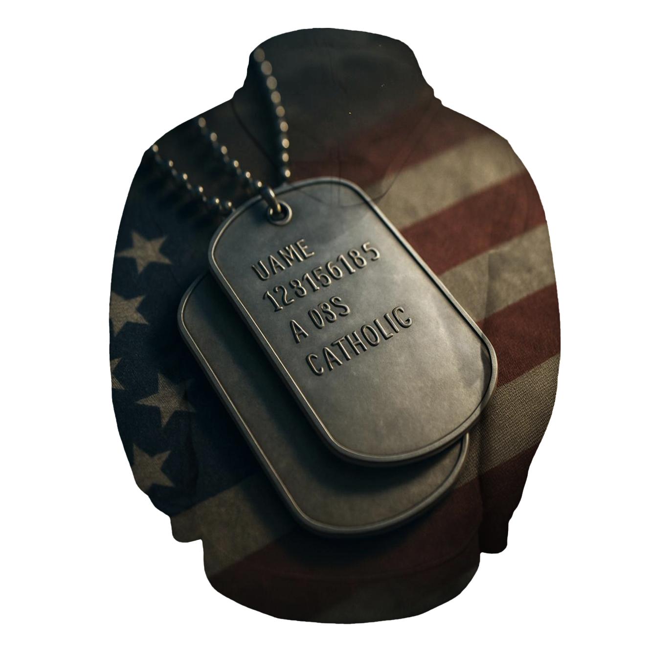Dog Tag Sunburst premium hoodies