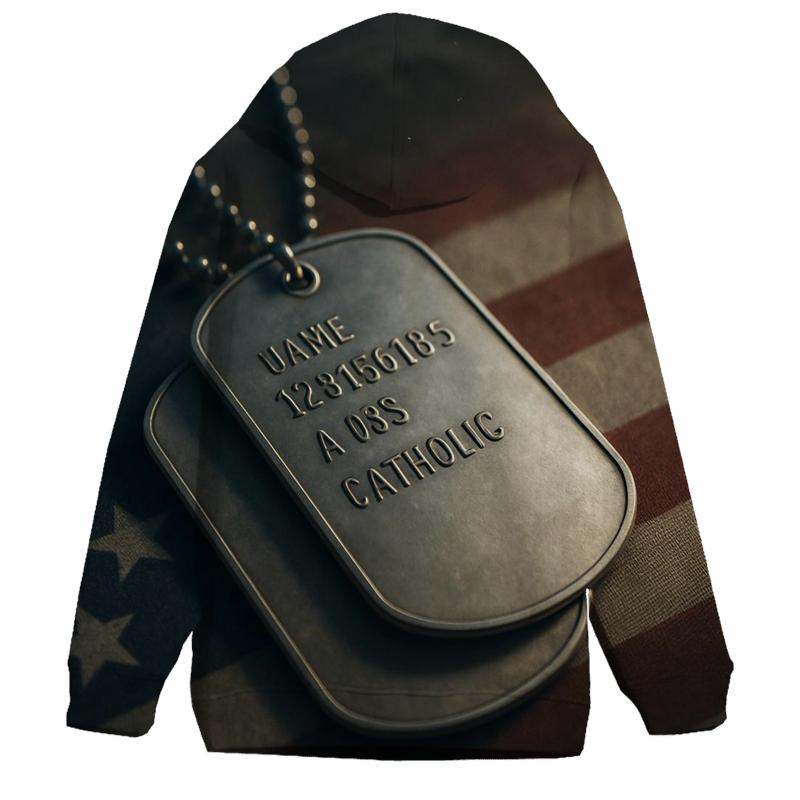 Dog Tag Sunburst designer hoodies