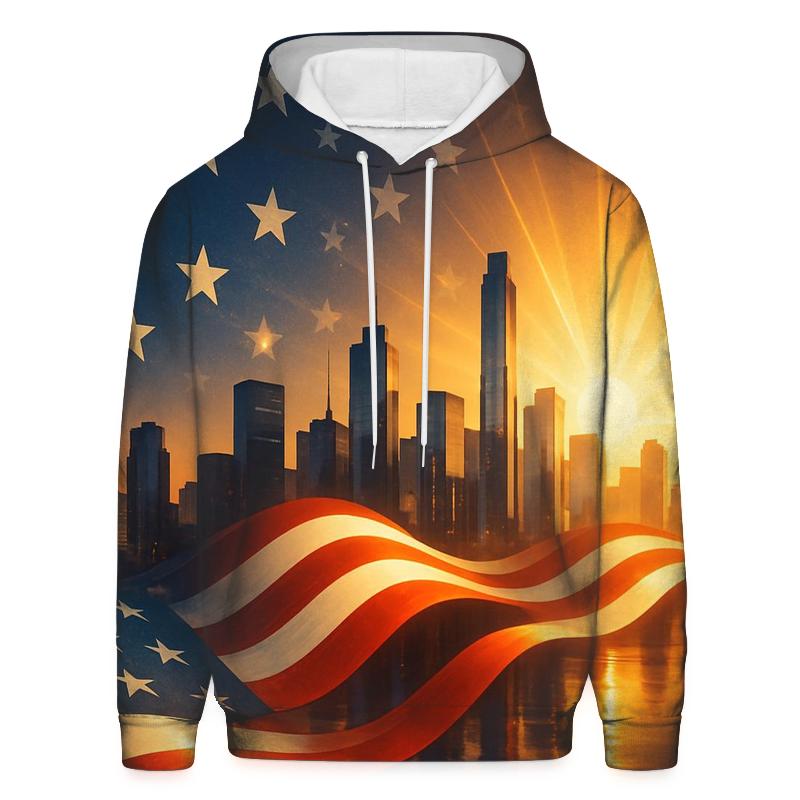 Skyline Stripes graphic hoodies