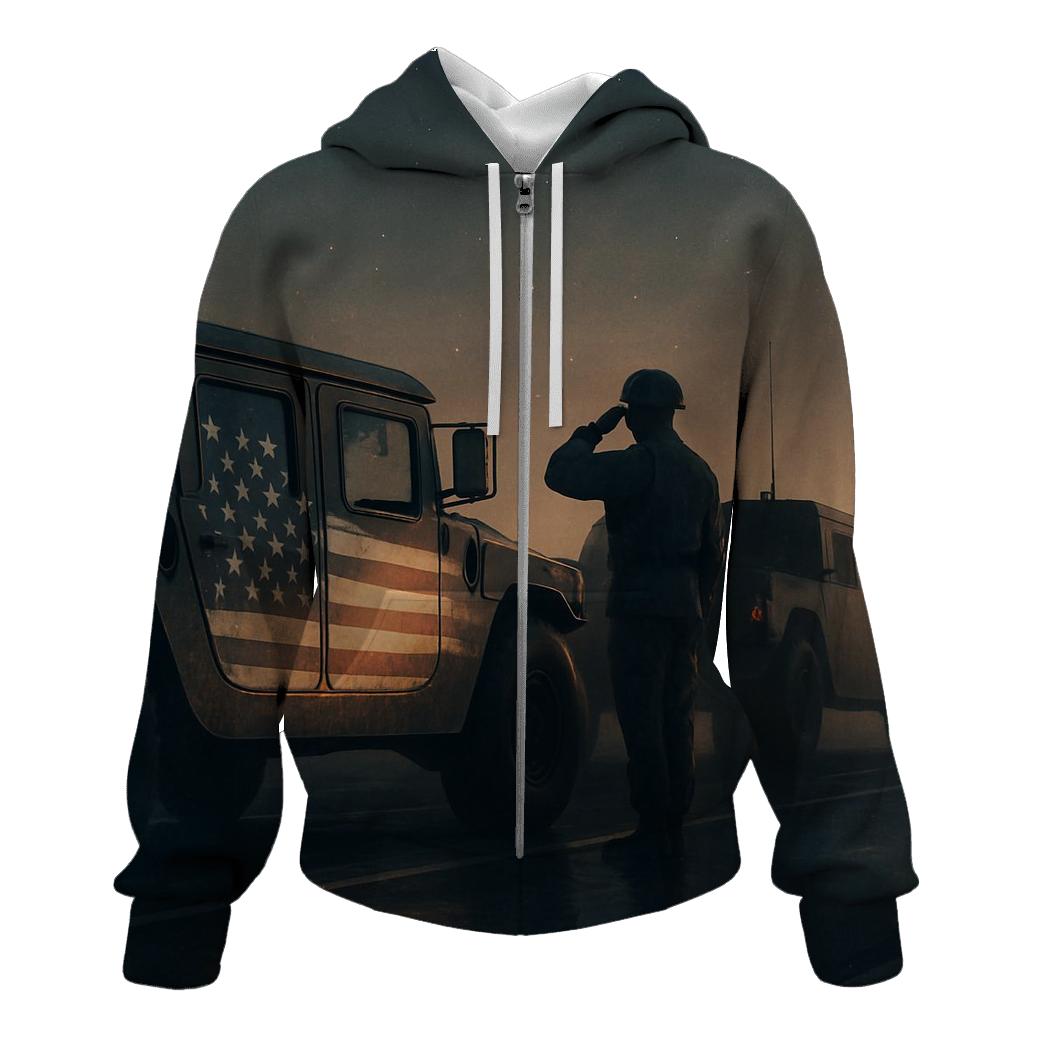 Patrol Reflection Line heavyweight hoodies